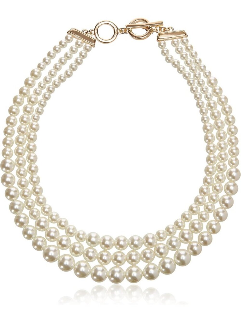 Elegant Pearl Collar Necklace - Statement Fashion Jewelry with Adjustable
